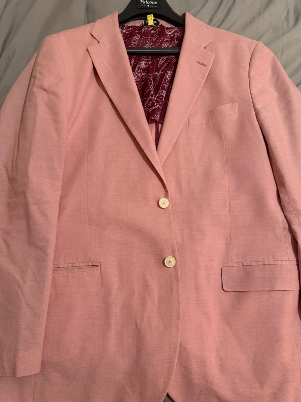 Nautica Pink Two-Button Men's Sport Coat 44L